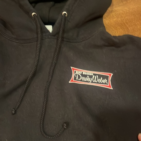 Surf Boards by Dewey Weber Black Hoodie with Front Logo Size M - Picture 3 of 6